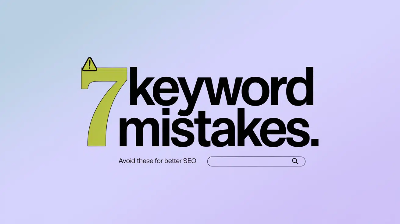 SEO mistakes