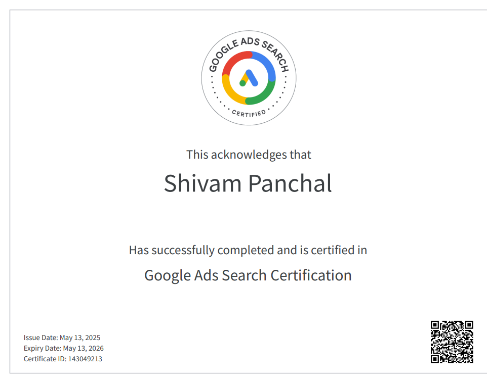 Home 3 Google Ads Search Certification