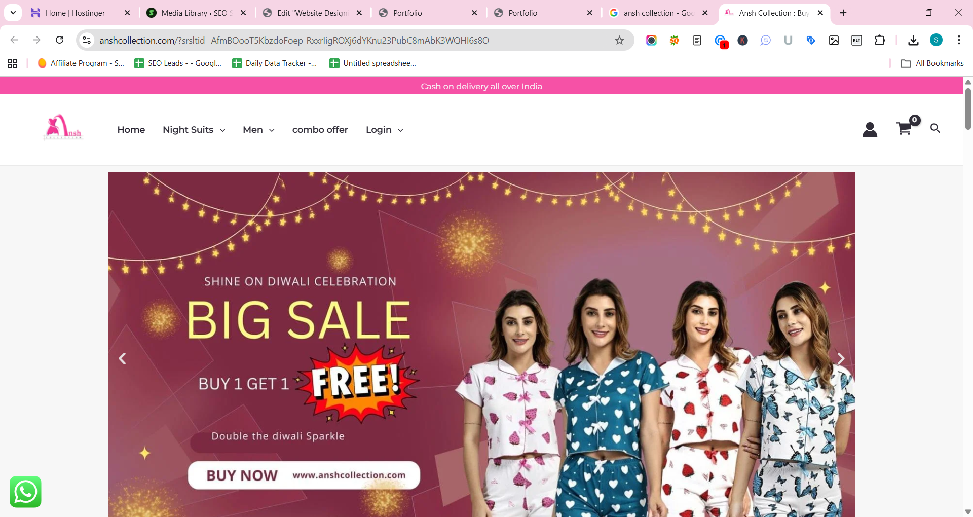 Ansh Collection Website